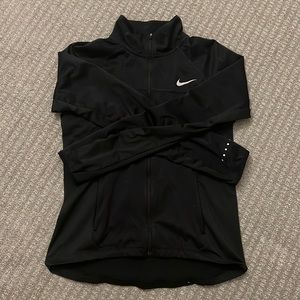 Black, Nike (Nike Running, Nike Shield) Jacket